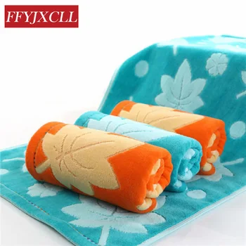 

4pcs Maple Printed Quick-Dry towel 100% Cotton bath beach face towel sets for adults bathroom 34cm*75cm gift
