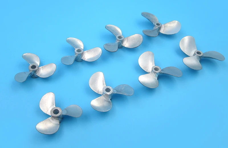 

1Pair Bait Boats Three-Blade Propeller Zinc Alloy Full Immersion Propellers D28/D32/D36/D40/D48 Props Paddle for RC Jet Boats