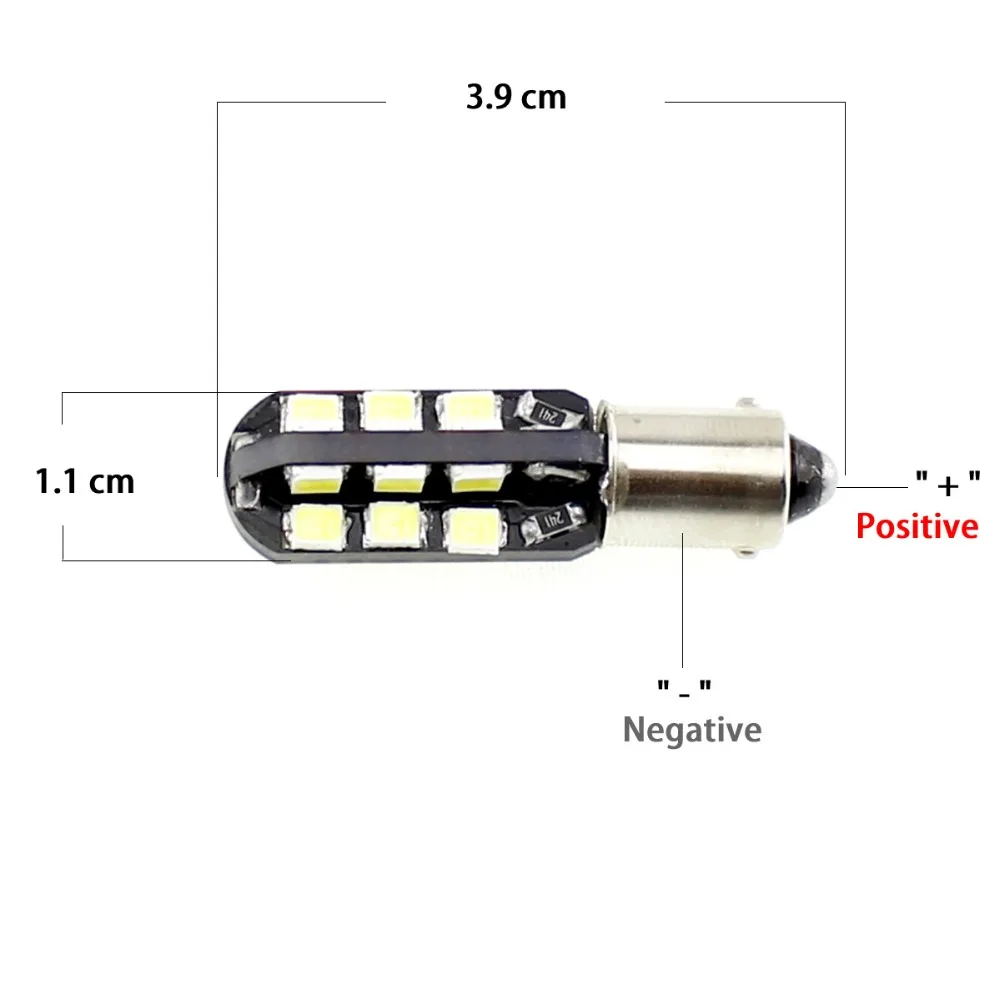 20 шт. светодиодный светильник BA9S BAX9S 2 Вт 12 В smd 2835 24 светодиода в пост. Тока|led light