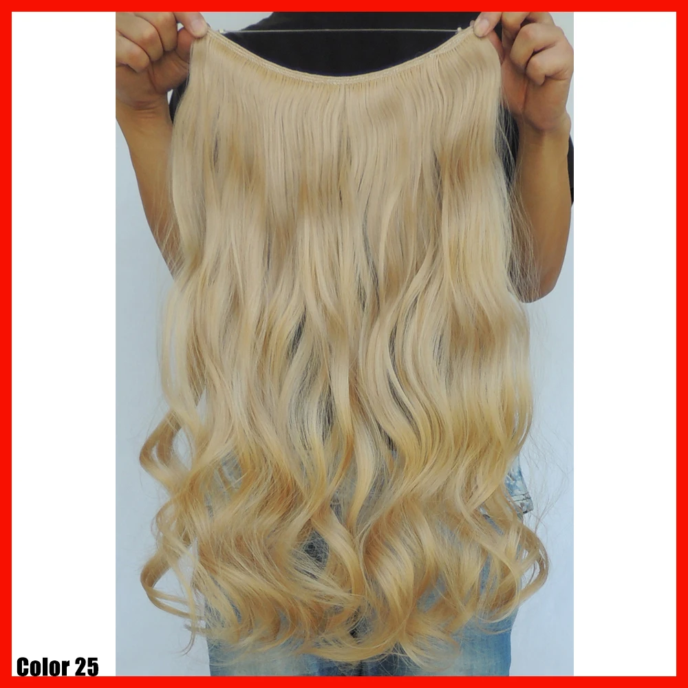 20inch blonde wavy hair extensions noble gold synthetic hair weaves