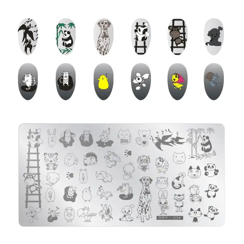 

Cartoon Anime Nail Art Stamp Plate Template Cartoon Patterns Image Stamping Polish Print Manicure Nail Stencil Stamper