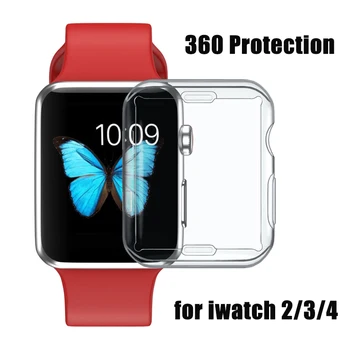 

360 Protection Case for Apple Iwatch Cases 2 3 4 38mm 40mm 42mm 44mm Cover I Watch Watch2 Watch3 Watch4 38 40 42 44 mm Coque Hot
