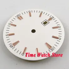 34,8 мм белый окно с датой набора Золотой знаки подходят для MIYOTA 8215 821A Минчжу 2813 4813 движение D48