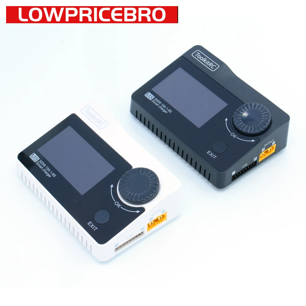 

For 2-8S Lipo Battery for RC FPV Racing Drone Quadcopter Models ToolkitRC M8 DC 300W 15A Battery Balance Lipo Charger Discharger