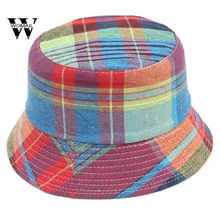 Новое поступление, детские шапки в клетку для маленьких мальчиков и девочек, Панама, Солнцезащитный шлем, шапка рыбака, потрясающая 2 мая