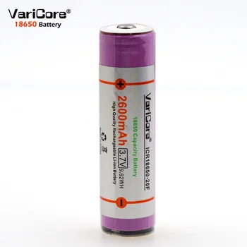 

10PCS New Original 18650 2600Mah with Protection ICR18650-26F Women Lithium battery, rechargeable Batteries free shopping