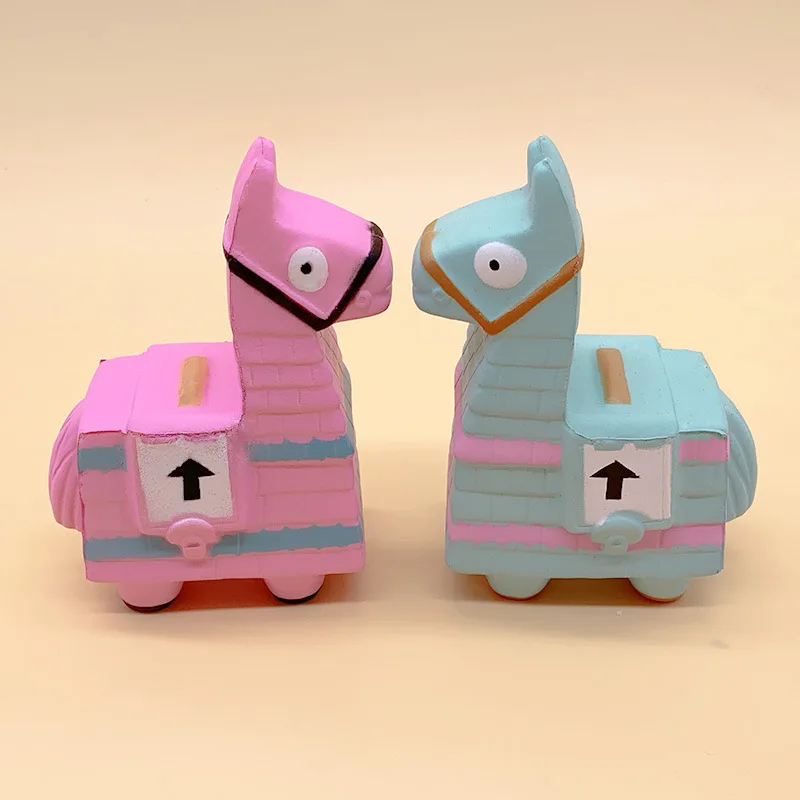 New 13cm Fortress Night Alpaca Squishy Slow Rising Flying Horse Squeeze Toy Christmas Birthday Gift Toys For Children's Adult