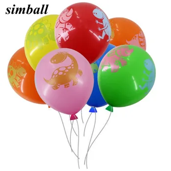 

10pcs 12Inch Dinosaur Printed Animal Latex Balloons Happy Birthday Baby Shower Children's Birthday Party Decoration Kids Balloon