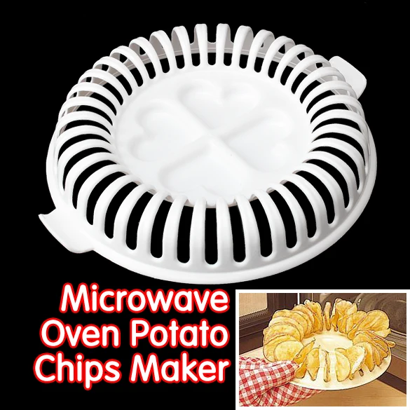Microwave Trays Promotion For Promotional On Diy Low Calories Potato Chips Baking Tray Microwave Oven Fat Free Maker Home Tool