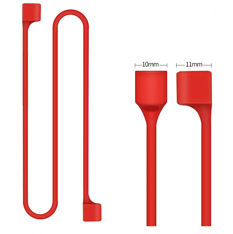 Magnetic anti-lost rope for Apple airpods wireless headset magnetic Bluetooth silicone lanyard anti-lost line Earphone Strap