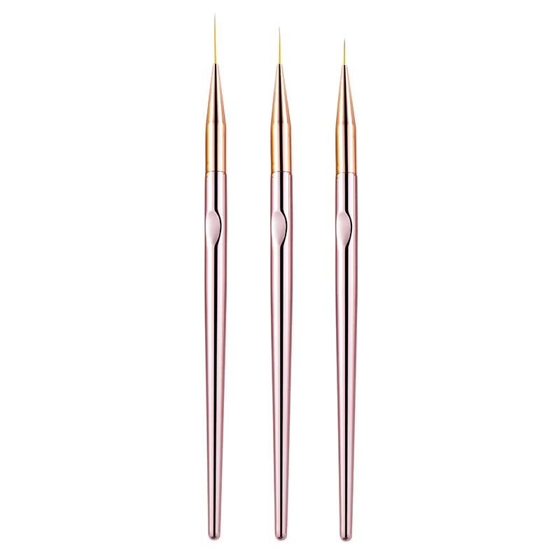 

Drawing Brush Manicure Diy Lines Grid Stripe Tips Round 3 Pcs/Set