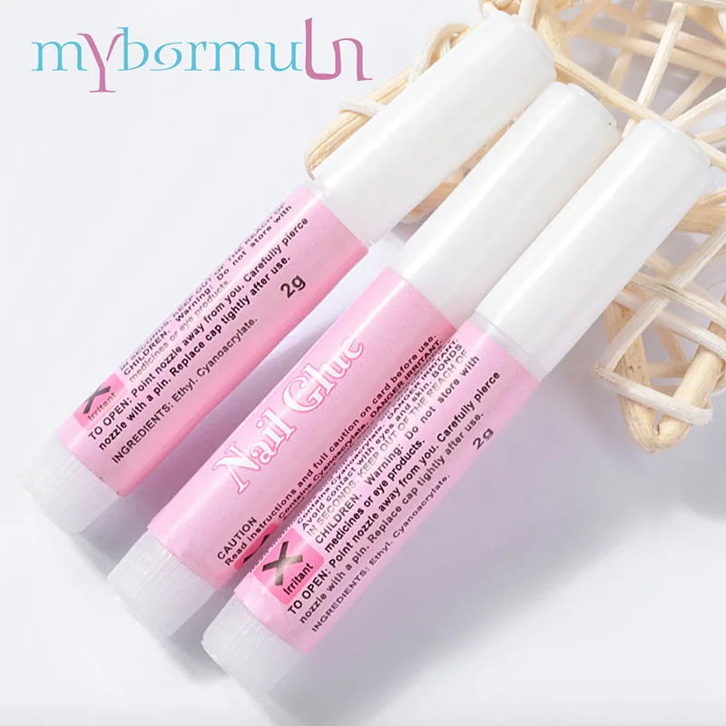 

5pcs/set Mini Professional Nail Glue Super Strong Adhesive Beauty Nail False Art Decorate Tips Acrylic Glue Nail Accessories