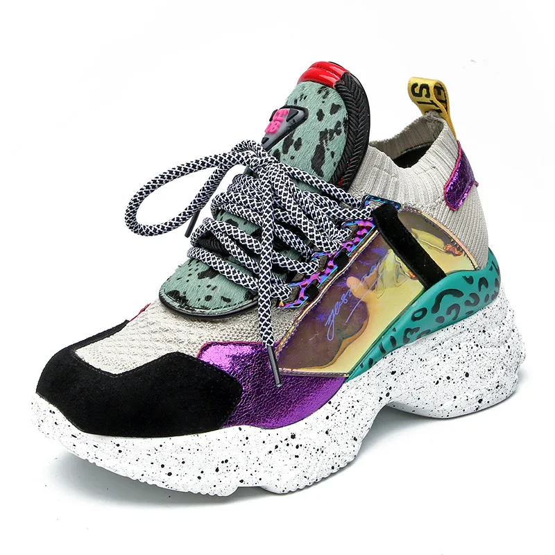 

2019 New Sneakers Women 35-42 Platform White Sneakers Horsehair Shoes Casual Flats Breathable Soft Woman Chunky Shoes