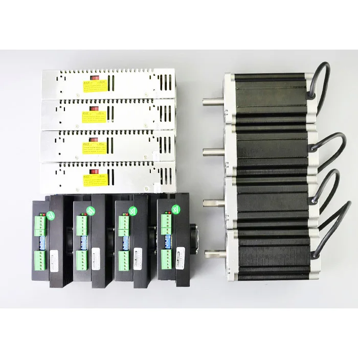 

4 Axis CNC Kit 13Nm(1841oz.in) Nema 34 Stepper Motor & MA860H Driver CNC Router Plasma Mill