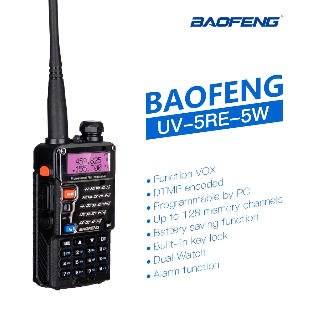 baofeng UV-5RE UV 5RE UV5RE для cb комплект рация 2 шт 10 км автомобильная портативная рации ham радиостанция трансивер baufeng двухдиновая магнитола радиостанции boafeng телефон радио станция радиолюбитель для uhf vhf