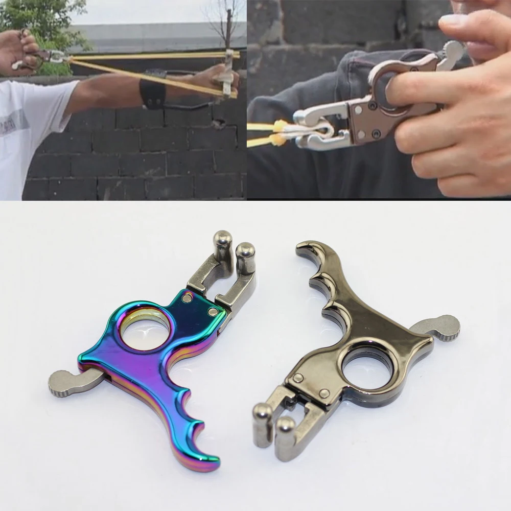 6 16MM Stainless Steel Hand held Slingshot Release Slingshot Trigger