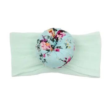 

10pcs 2018 Boho Newborn Top Knot Headband Solid turban nylon headwrap Kids Girls Head Band Hair Accessories Summer bandeau bebe