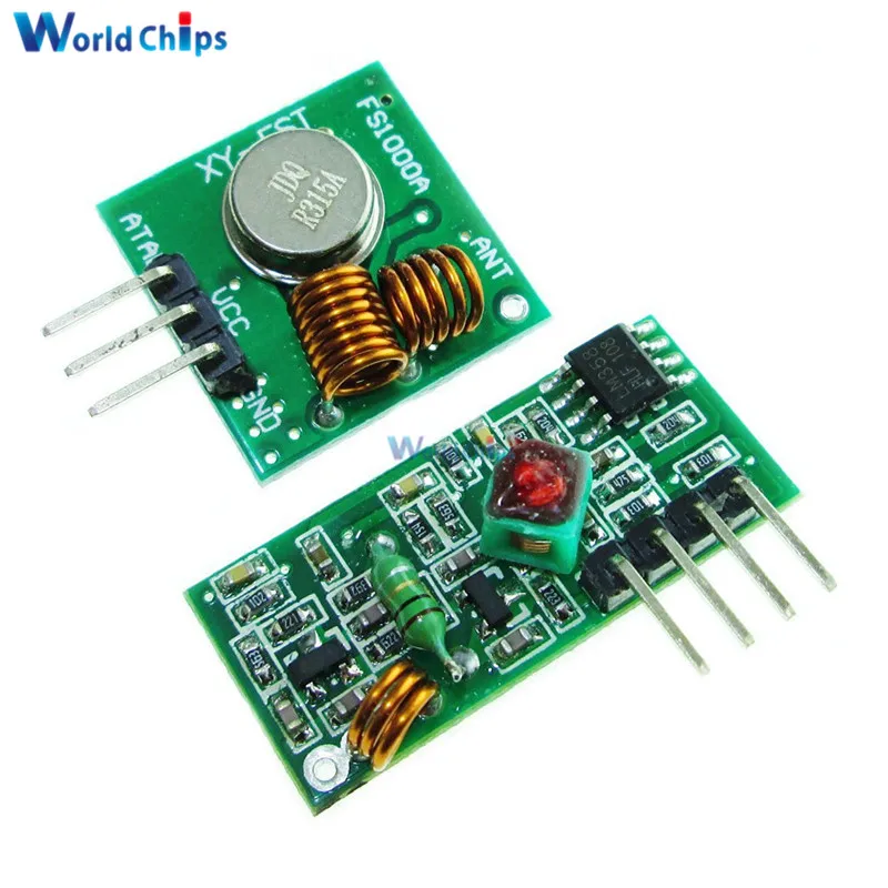 

315Mhz RF Transmitter and Receiver Link Kit for Arduino/ARM/MCU WL Wireless Remote Control Module Voltage Module Board