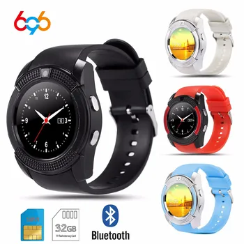 

Bluetooth Smart Watch V8 Phone 2G SIM Card Waterproof Passometer Remind Touch Screen Wrist Camera FOR Android iphone pk A1 DZ09