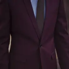 Смокинги для жениха фиолетового и красного цвета, 2 предмета, приталенные итальянские стильные свадебные костюмы для выпускного вечера для мужчин(куртка+ штаны), terno