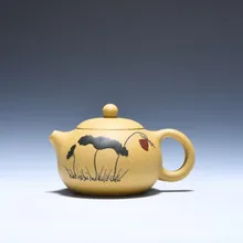 Аутентичный чайник для чая с шариковым фильтром Чайник ручной работы картина Лотос Красивая посуда