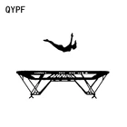 ✔ QYPF 15 10.6 Интересная Гимнастка Девушка Силуэт Батут Декор Моделирование Автомобиля Стикер Винил ✔