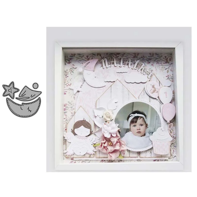 

AddyCraft Metal Cutting Dies cut die mold moon Scrapbook paper craft knife mould blade punch stencils dies