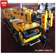 IN STOCK Free shipping 2606pcs LEPIN 20004 Motor power mobile crane MK Model Building blocks Bricks