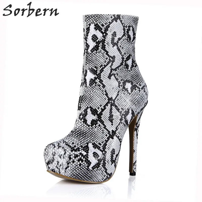 snake platform booties