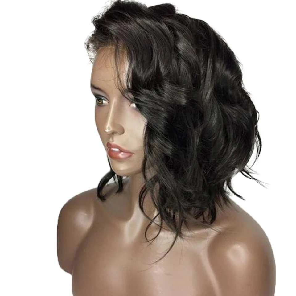 Short-Wavy-Brazilian-Lace-Front-Human-Hair-Wigs-With-Baby-Hair-Natural-Black-Color-8-16Inch (1)