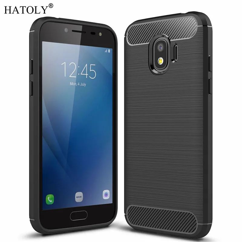 For Cover Samsung Galaxy J2 Pro 2018 Case Business Style Silicone Rubber Phone for | Мобильные телефоны и аксессуары