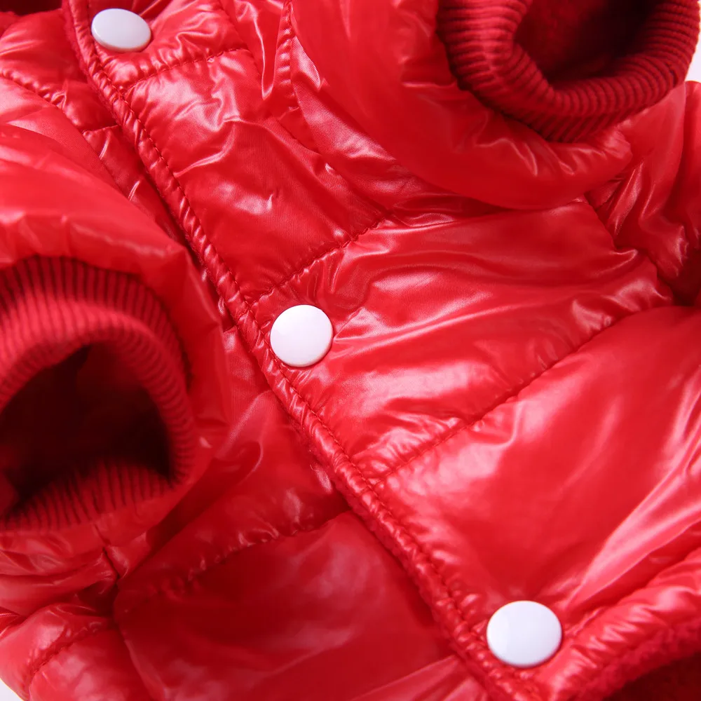 Трансер Собака Хлопок костюм Одежда для собак Зима полиэстер щенок куртка теплая одежда без рукавов 18 Dec4