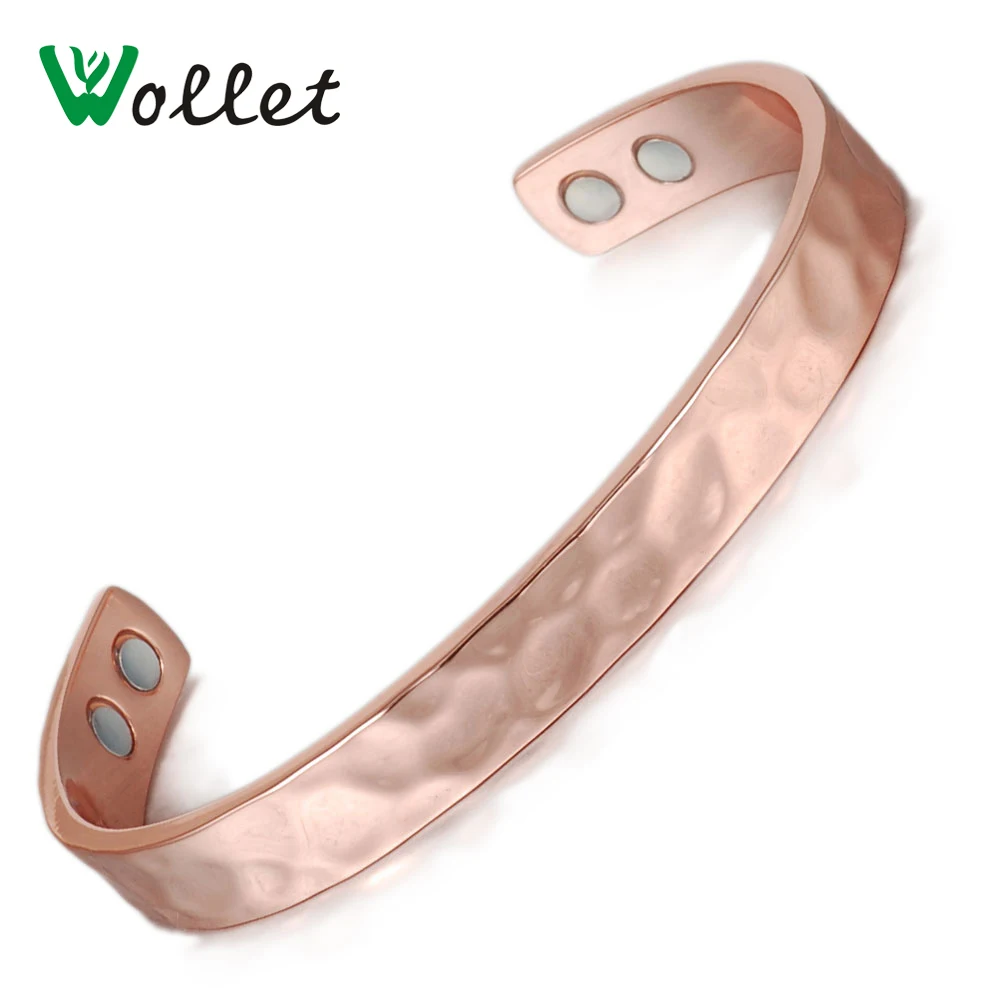 

pure bio gold wide magnetic men copper bracelet for arthritis
