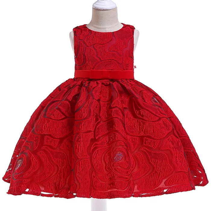 Новая детская одежда модное праздничное платье для девочек детское жаккардовое платье принцессы на весну и лето Пышное танцевальное платье - Цвет: as picture