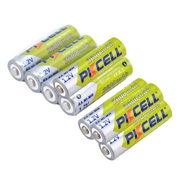 

8 pcs AA Batteries NI-MH 2600Mah 1.2V AA Rechargeable Battery Batteries 2A Bateria Baterias 2a Pre-charged Bateria