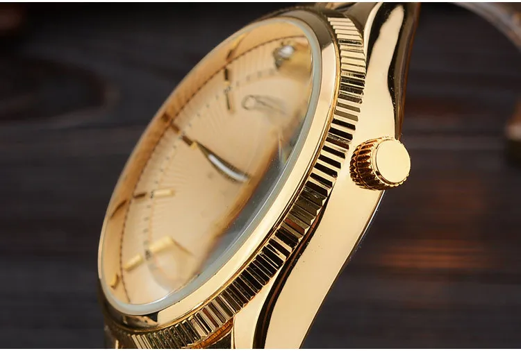 Роскошные женские золотые часы CHENXI Брендовые Часы из нержавеющей стали с календарем 30 метров водонепроницаемые женские кварцевые часы золотые часы 069A