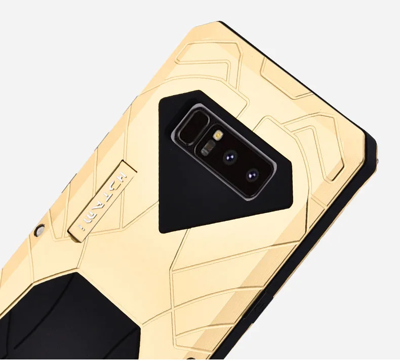 iMatch Water Resistant Shockproof Dust/Dirt/Snow-Proof Aluminum Metal Military Heavy Duty Armor Protection Case Cover for Samsung Galaxy Note 8