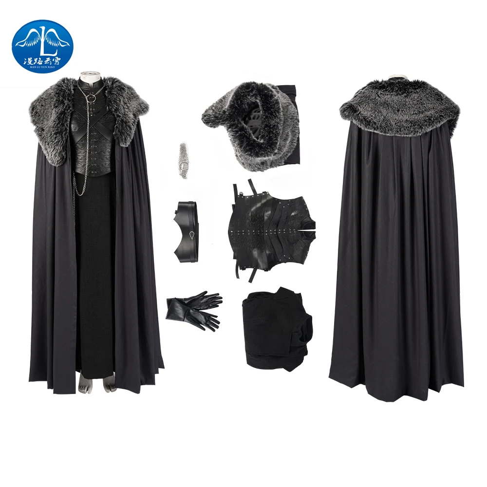 

Manluyunxiao Game of Thrones Cosplay Costume Sansa Stark Cosplay Dress Cloak Outfit Custom Made Halloween Accessories
