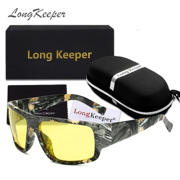 

LongKeeper Men Mirror Polarized Sunglasses Women Fashion Brand Designer Sun Glasses High Quality Safety Driving Gafas with Case