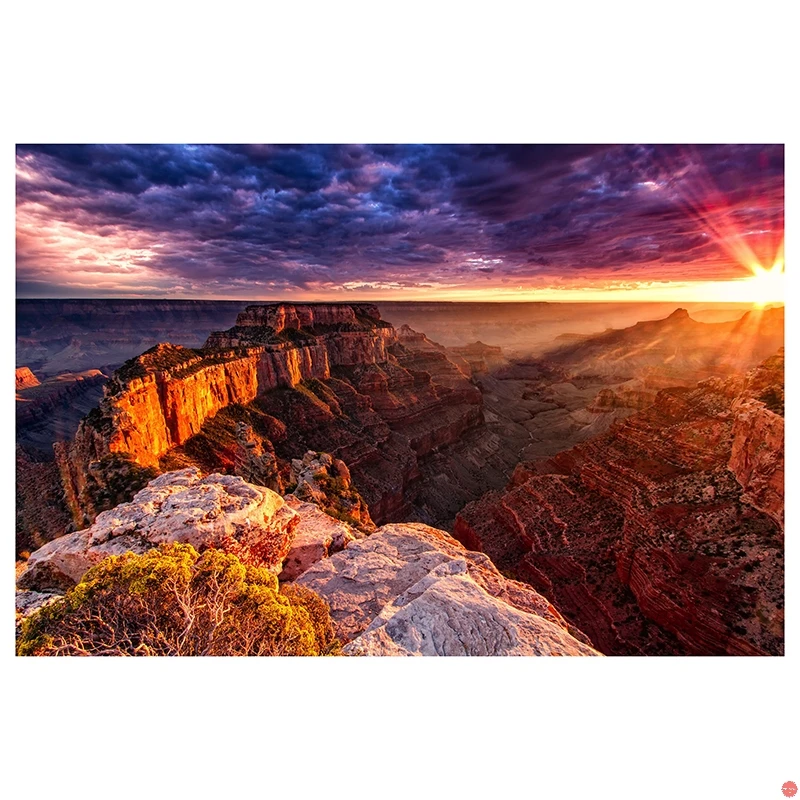 

Grand Canyon National Park sunlight Mountain Diamond Painting Cross-stitch Full Diamond Embroidery Scenery Square Mosaic