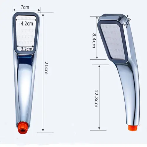 Высокое давление душевая головка хром мощный повышающий спрей ванная комната экономии воды