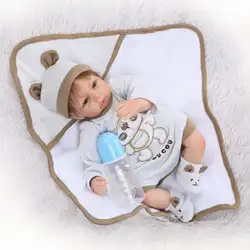 Новый 42 см мягкие Средства ухода за кожей силикона Reborn Baby Doll игрушка для Обувь для девочек винил для новорожденных девочек младенцев Куклы