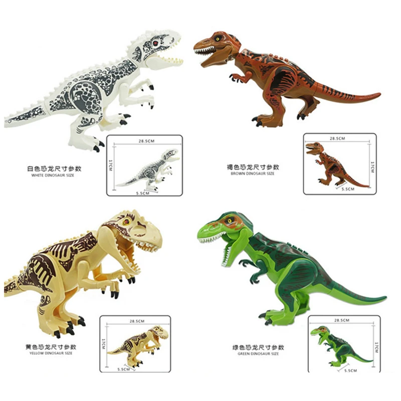 

Jurassic World Park Tyrannosaurus Indominus Rex Indoraptor Building Blocks Dinosaur Figures Bricks Toys Compatible Legoinglys