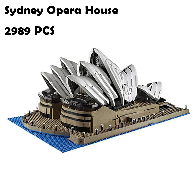 

2989Pcs 17003 Sydney Opera House Kits figures Model Building Blocks toys Compatible with lego 10222 Educational toys hobbies