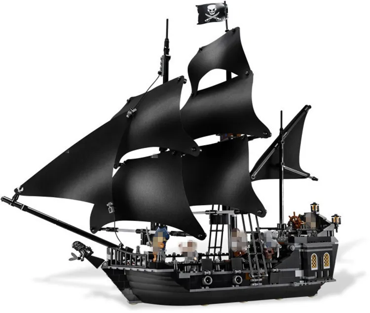 

804pcs 16006 Compatible 4184 The Black Pearl Pirate Ship of Caribbean Captain Jack Model building blocks toys for children