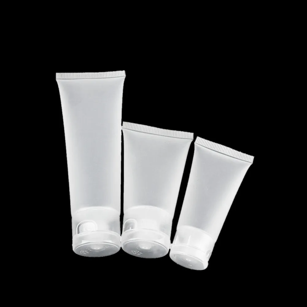 

5PCS/lot 20/30/100ML Empty Clear Tube Cosmetic Cream Lotion Containers Refillable Bottles Portable Silicone Mini Travel Bottles