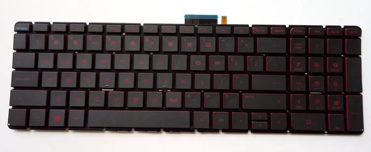 Новая английская клавиатура для ноутбука HP Omen 17 W000 W100 W200 17t w000 w100 w200 с красной