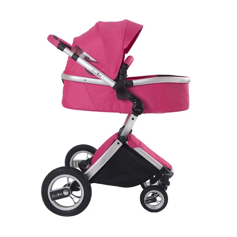 

Luxury 3 in 1 baby stroller High Landscape Baby Pram With Sleeping Basket EU Safe Baby Stroller