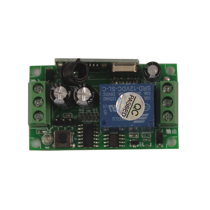 12V 1CH 433MHz Universal Wireless Switch Remote Control Switch RF Relay Receiver Module Learn Code 433MHz315MHz-7