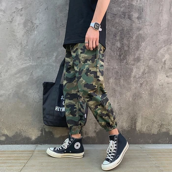 

2019 Summer Men's Camouflage Printing Leisure Cotton Casual Pants Male Tide Trousers Active Elastic Hip Hop Joggers Sweatpants